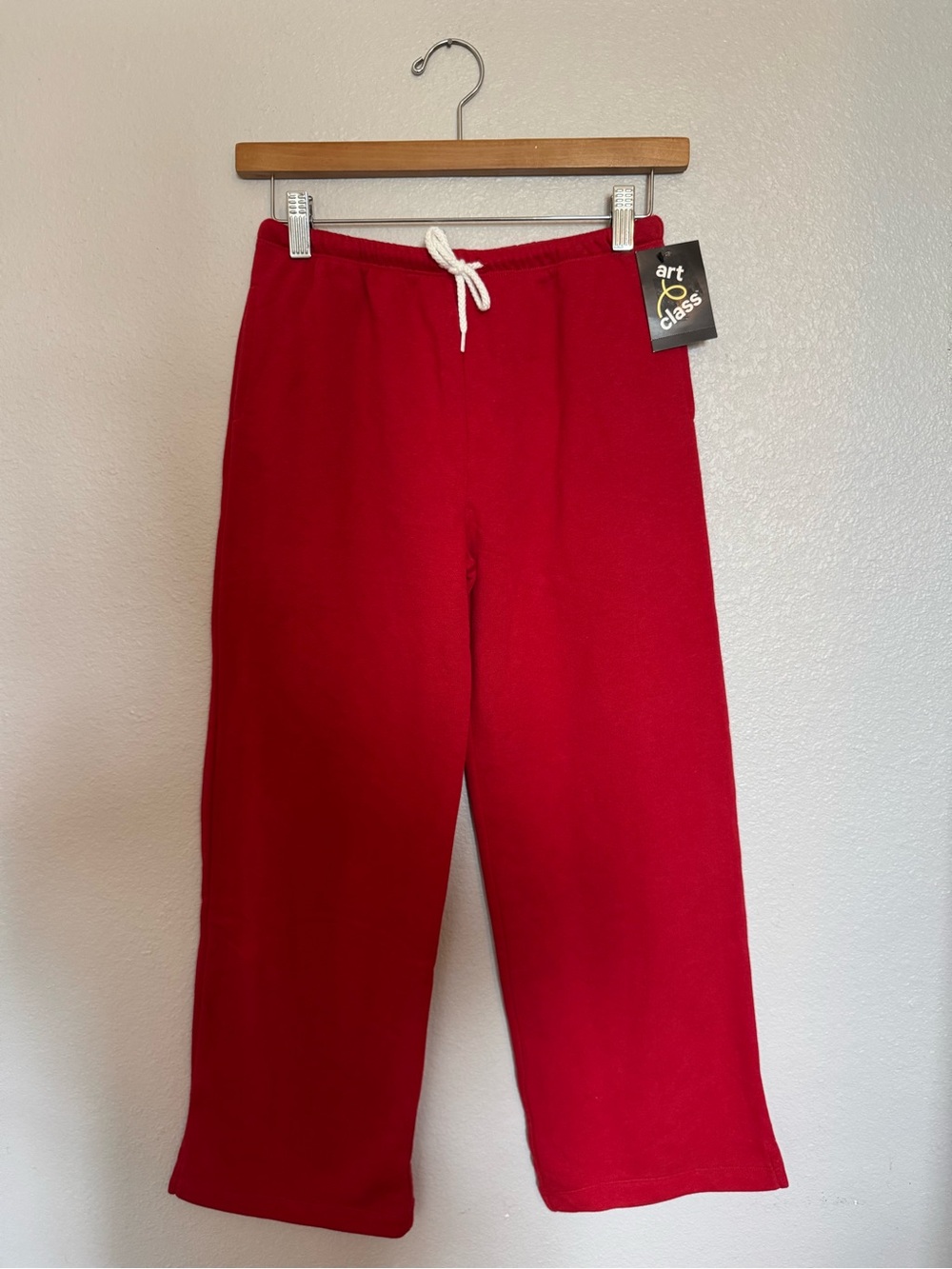 New Art Class Finally Red Drawstring Lounge Pants Girls L (10/12) - Picture 4 of 11